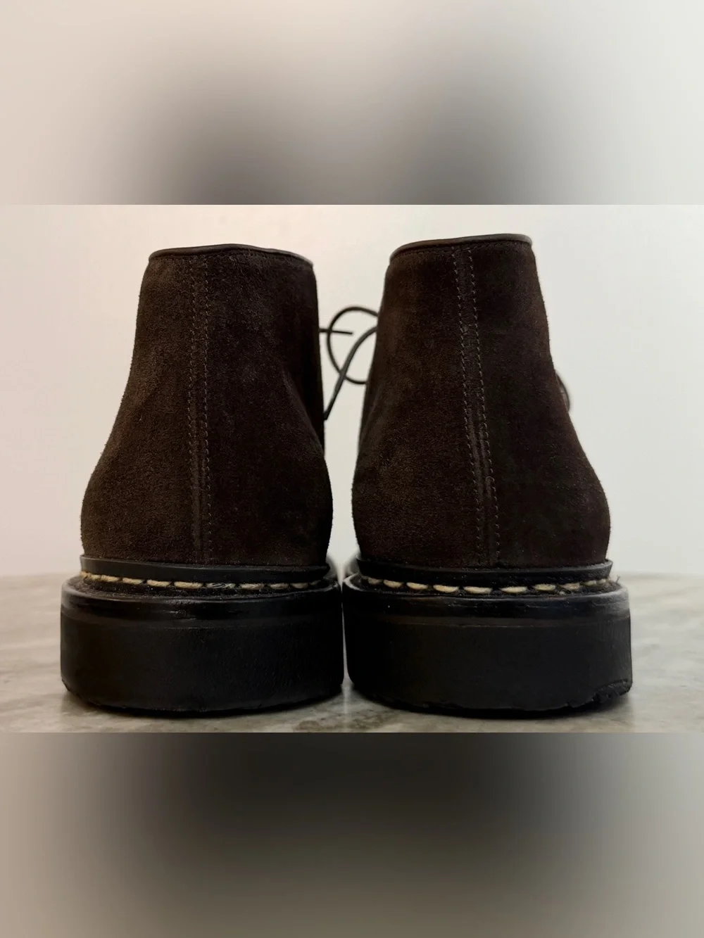 Heschung GENET Chukka Desert Boots Brown Suede Sz 9.5 / 11 US Lace Up Ankle